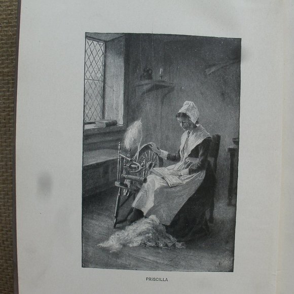 The Courtship of Miles Standish by Longfellow Hardcover 1895 Edition - Picture 12 of 16